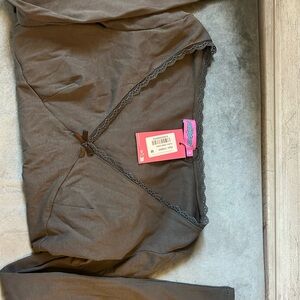 Edikted Dark Gray Top with Lace Detail